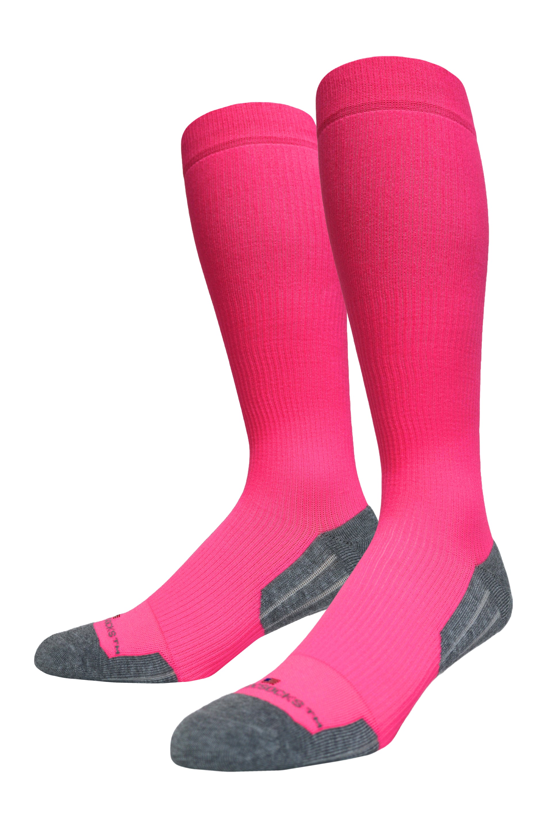 Marathon Wide Calf Compression Socks - Pink –